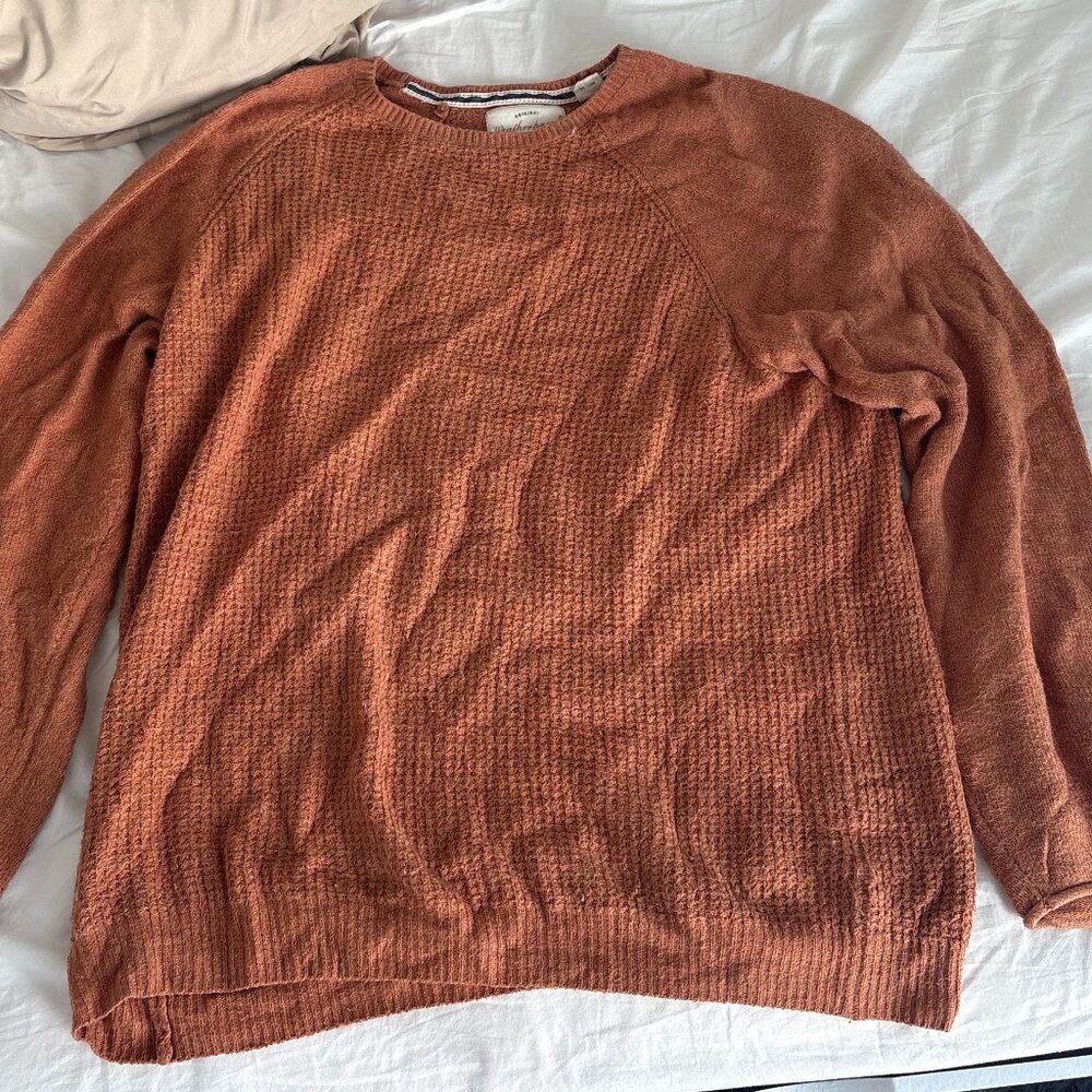 Orange Crewneck from Weatherproof Vintage